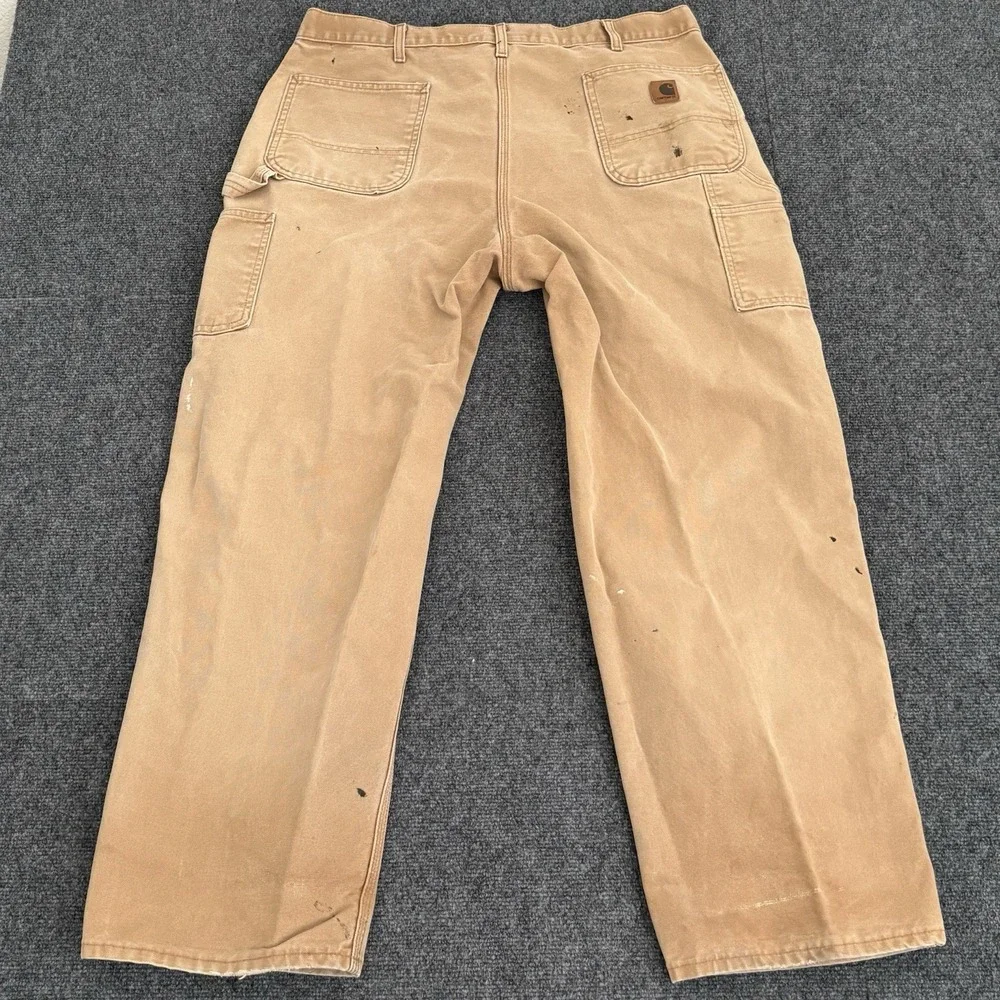 Vintage Carhartt Pants Mens 40x32 (38x31) Brown B11-BRN Carpenter Union Made USA